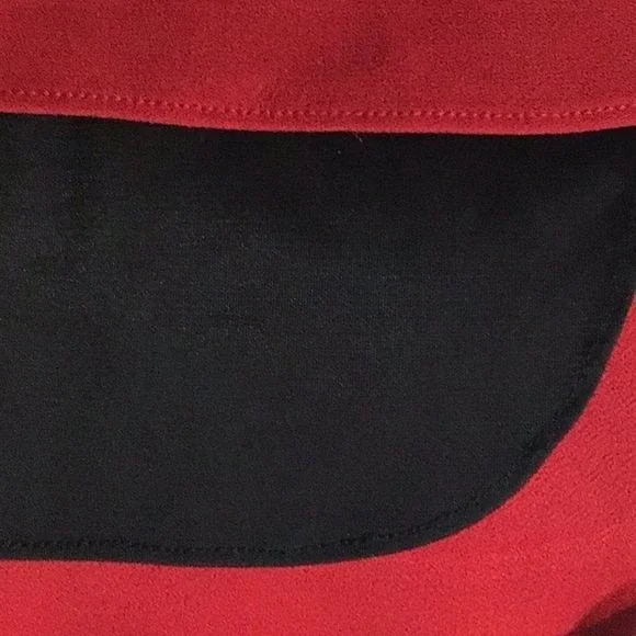 RAG & BONE Top Sleeveless Red/Black Exposed Zipper Hi-Low Hem Size S - Picture 4 of 7